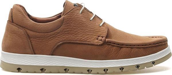 Erkek Hakiki Deri Casual Ayakkabı 25y Ykö.19601 M Taba Nubuk - Image 1