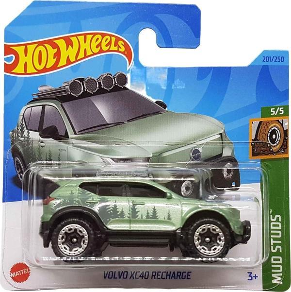 Hot Wheels - Volvo Xc40 Recharge - Mud Studs 5/5 - Hkg55 - Short Card - Suv - Yeşil Metalik - Mattel - Image 1