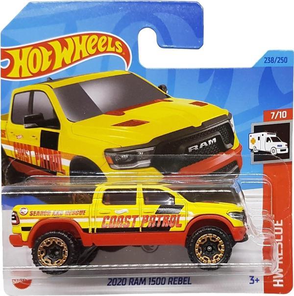 Hot Wheels - 2020 Ram 1500 Rebel - Hw Rescue 7/10 - Hkl04 - Short Card - Treasuere Hunt - Acil Durum - Image 1