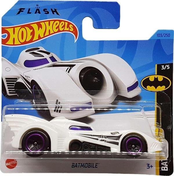 Hot Wheels - Batmobile - Batman: The Flash 3/5 - Hkj74 - Short Card - Dc - Beyaz - Mattel 2023 - Image 1