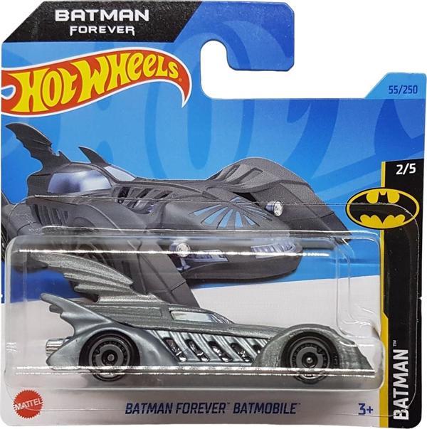 Hot Wheels - Batmobile - Batman Forever 2/5 - Hkj73 - Short Card - Dc - Gri - Mattel 2023 - Image 1
