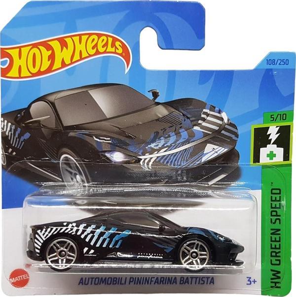 Hot Wheels - Automobili Pininfarina Pattista - Hw Green Speed 5/10 - Hkh57 - Short Card - Siyah - Ma - Image 1
