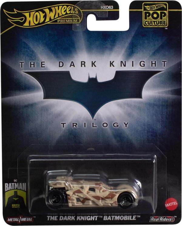 Hot Wheels Batman Dark Knight Batmobile Die Cast Model Araba - 1:64 Ölçekli - Uzunluk 7 Cm Pop Cultu - Image 1