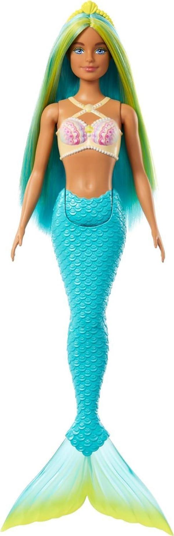 Barbie Dreamtopia Deniz Kızı Bebekler - Mavi Kuyruk Sarı Taç - Image 1