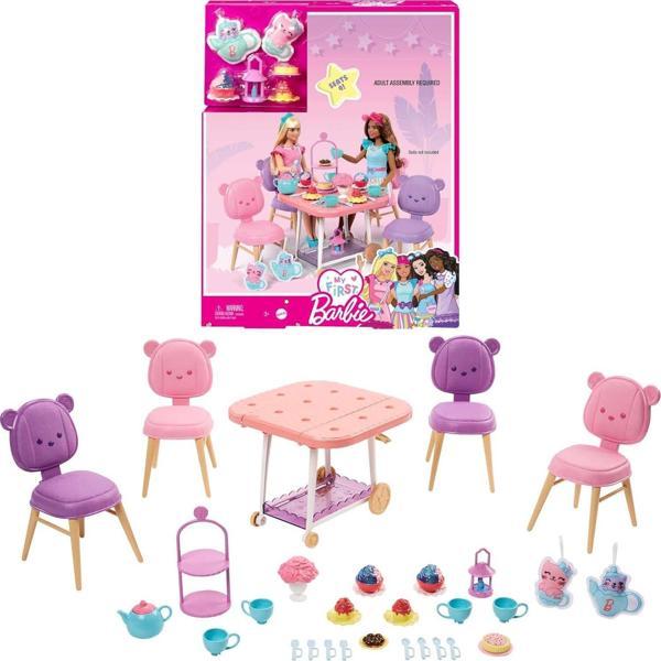 My First Barbie - İlk Barbie Bebeğim Çay Partisi Oyun Seti, 3 Yaş Ve Üzeri, Hmm65 - Image 1