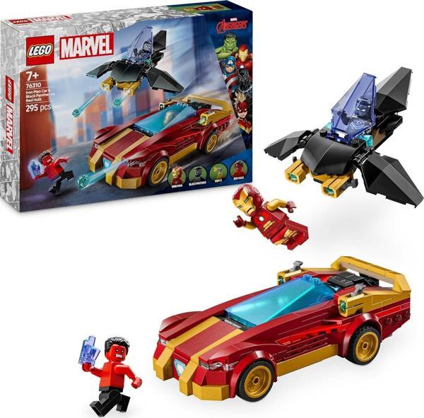 Lego Marvel Iron Man Arabası Ile Black Panther, Red Hulk’A Karşı 76310-7 Yaş Ve Üzeri Süper Kahraman - Image 1
