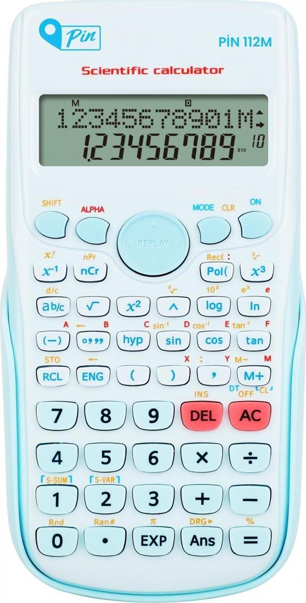 Pin 112M Mavi 240 Bilimsel Fonksiyonlu Hesap Makinesi GKE - Image 1