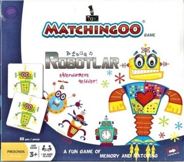 MEMORY Matchingoo Eşleştirme Kartları Robotlar - Image 1