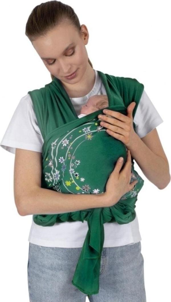 Sevi Bebe Bebek Taşıma Şalı Sling Art-562 Turkuaz - Image 1