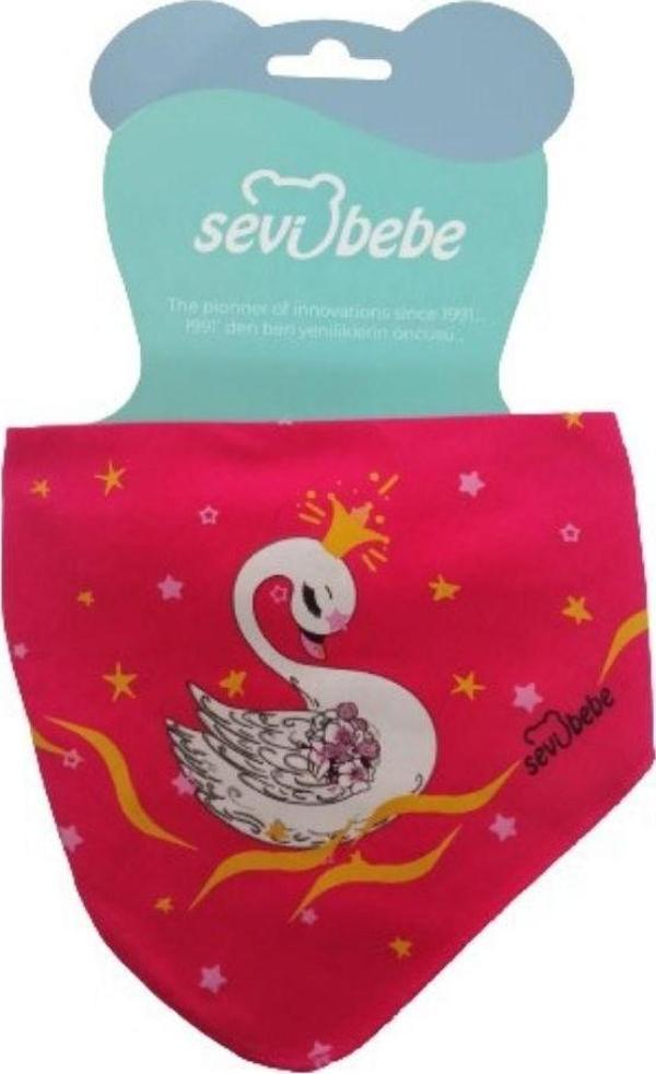 Sevi Bebe Fular Önlük Pembe Kuğu - Image 1