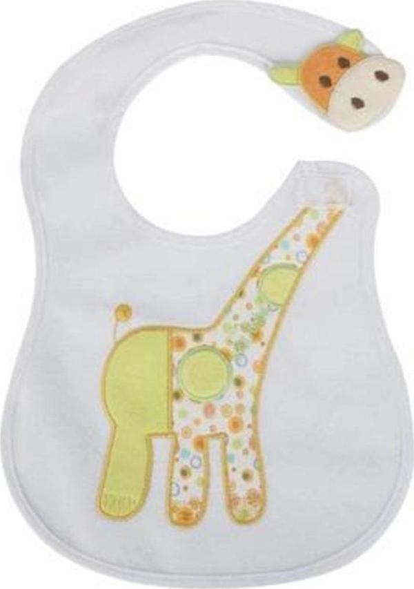 Sevi Bebe Yandan Cırtlı Mama Önlüğü Art-71 Kızılderili Zürafa - Image 1