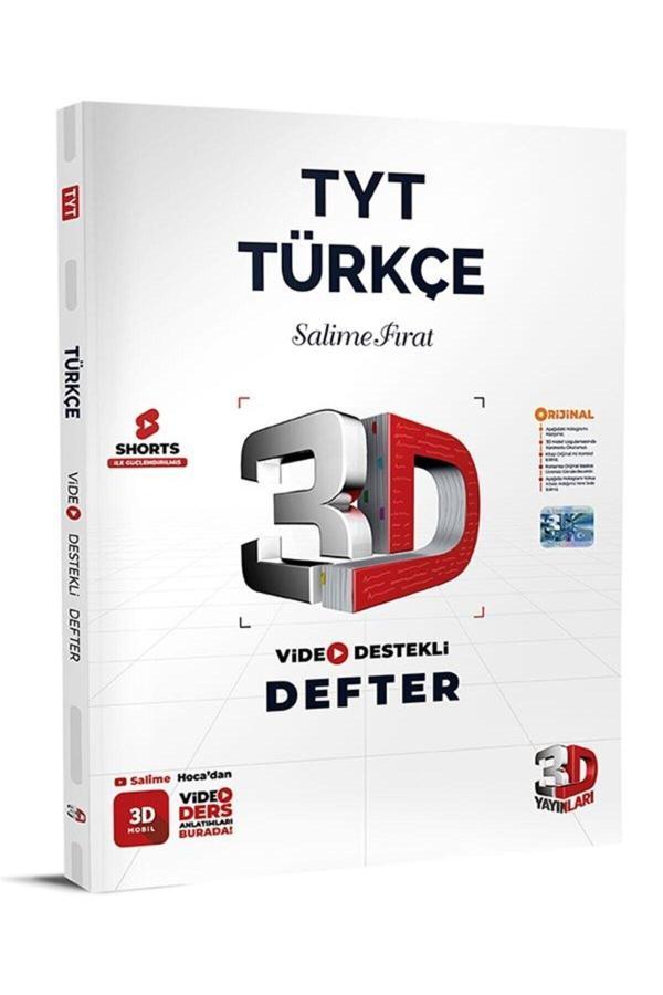 3D Tyt Türkçe Defter Video Destekli - 3D Yayınları - Image 1