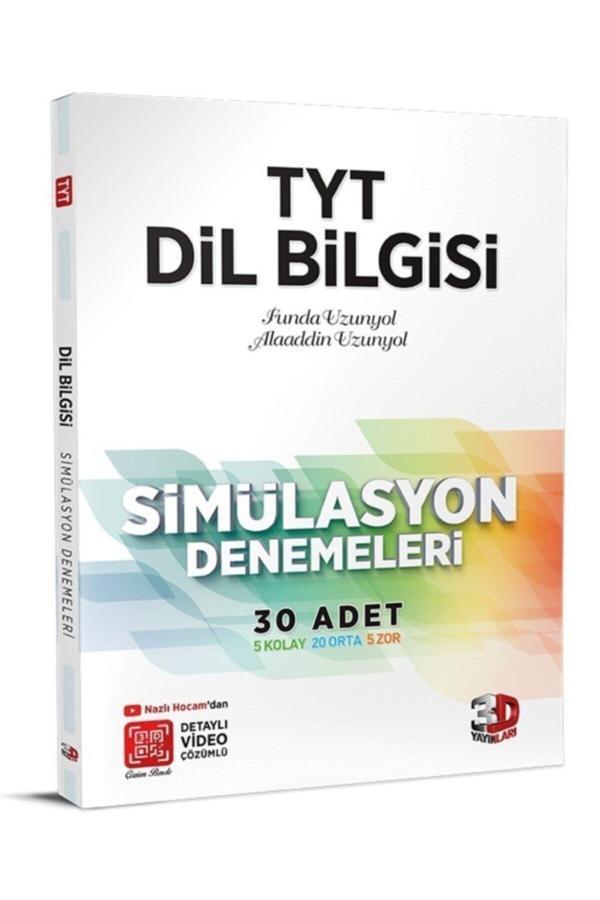 3D TYT DİL BİLGİSİ SİMÜLASYON 30 DENEME/ ÇÖZÜM - 3D Yayınları - Image 1