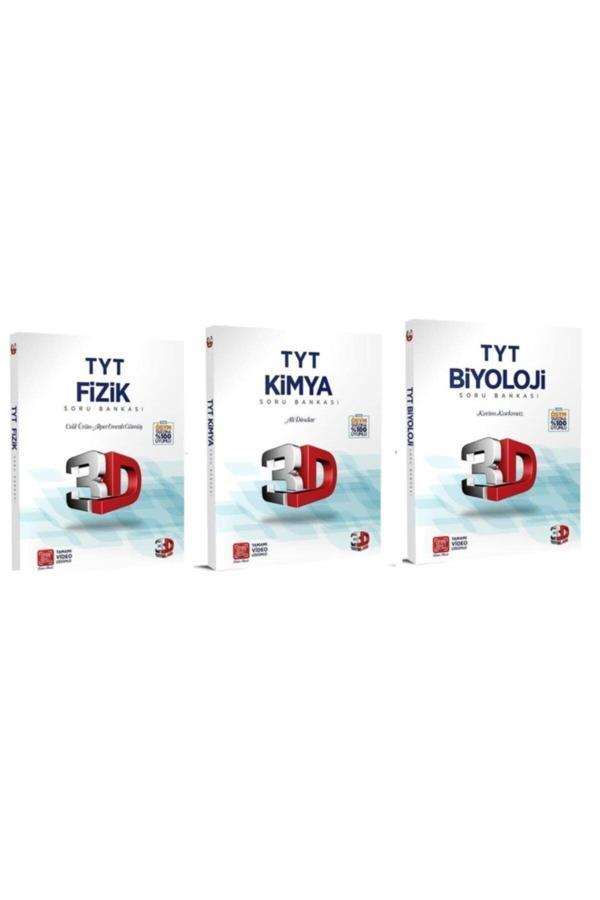 3D Tyt Fen Bilimleri Soru Bankası Seti 3 Kitap - Image 1