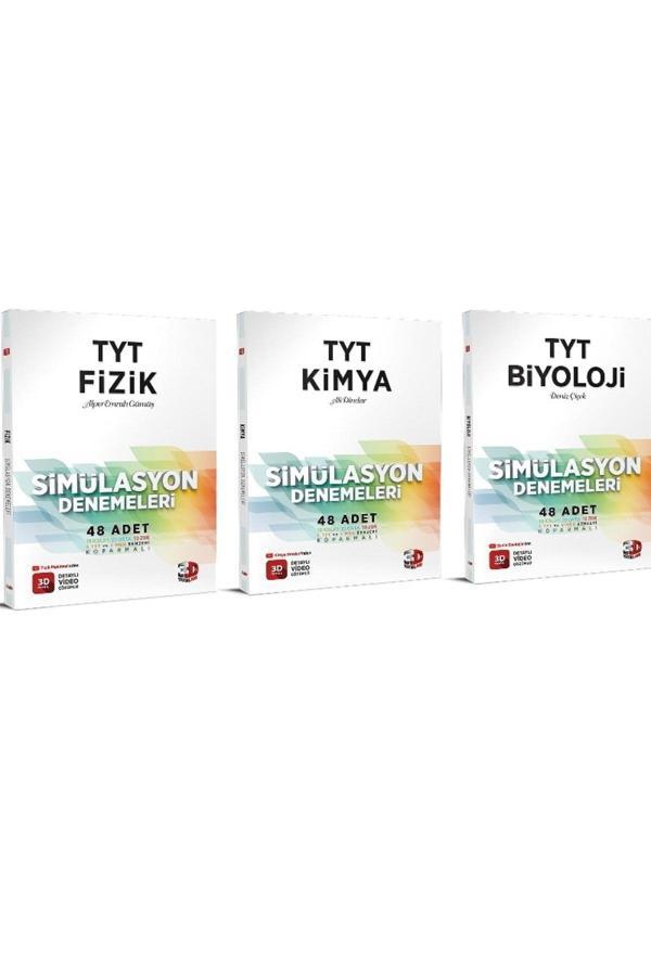3D Tyt Fizik Kimya Biyoloji Deneme Eti 9786051947921 - Image 1