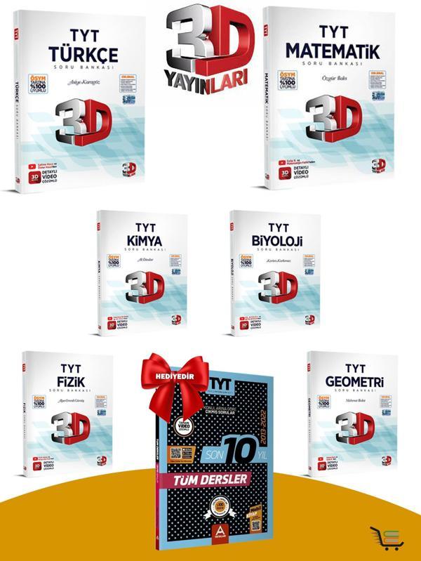 3D TYT Sayısal Soru Bankası Seti Çıkmış Sorular Hediyeli! - Image 1
