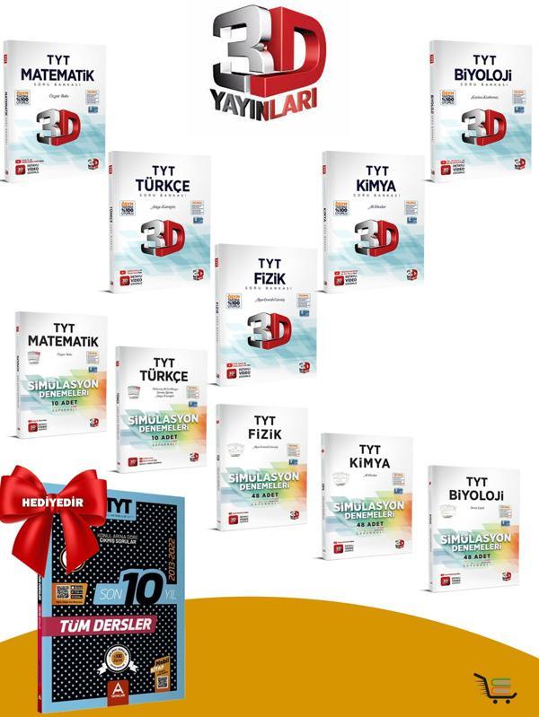 3D TYT Sayısal Soru Bankası-Deneme Seti Çıkmış Sorular Hediyeli! - Image 1