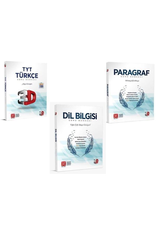 3D Tyt Türkçe Paragraf Dil Bilgisi Soru Bankası Seti 2023 Model Hologramlı Baskı - Image 1