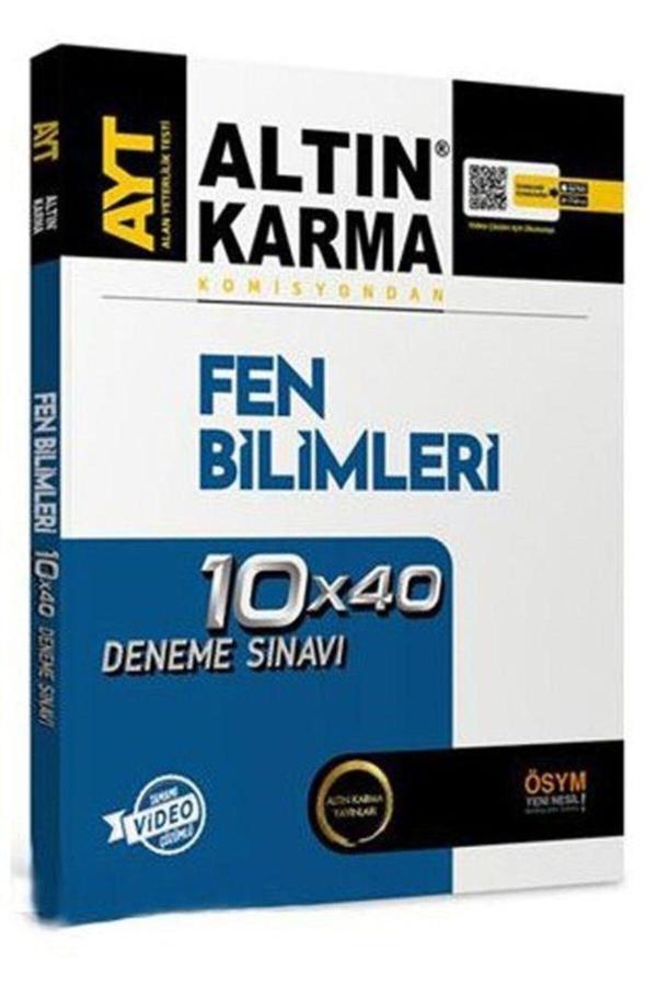 AltınKarma AYT Fen Bilimleri 10x40 Deneme - Altın Karma Yayınları - Image 1