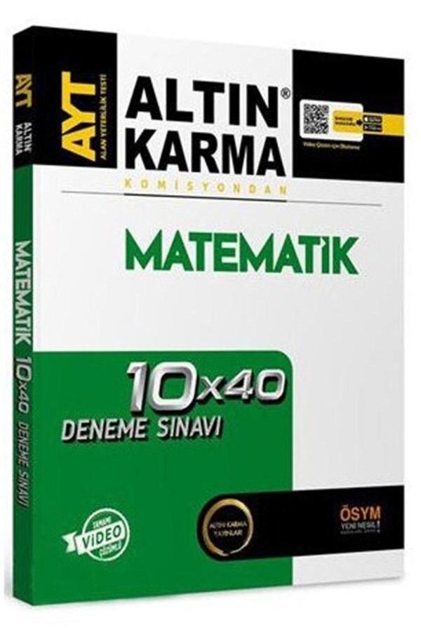 AltınKarma AYT Matematik 10x40 Deneme - Altın Karma Yayınları - Image 1