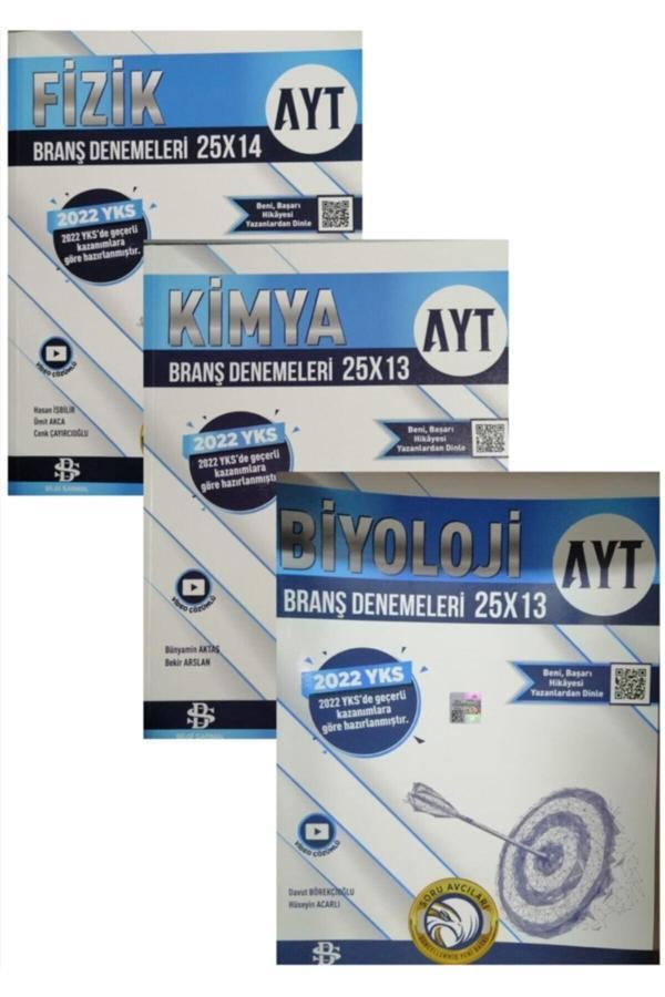 2022 Ayt Fizik Kimya Biyoloji Branş Deneme Seti Yeni Basım 2022 - Bilgi Sarmal Yayınları - Image 1