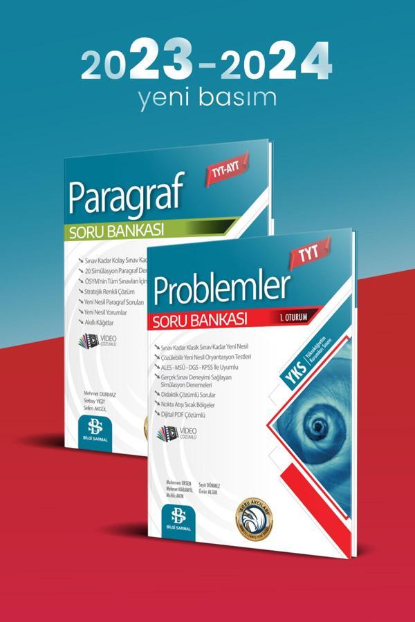 2023 Tyt-ayt Paragraf Ve Problemler Soru Bankası 2 Kitap Set 2023 - Bilgi Sarmal Yayınları - Image 1