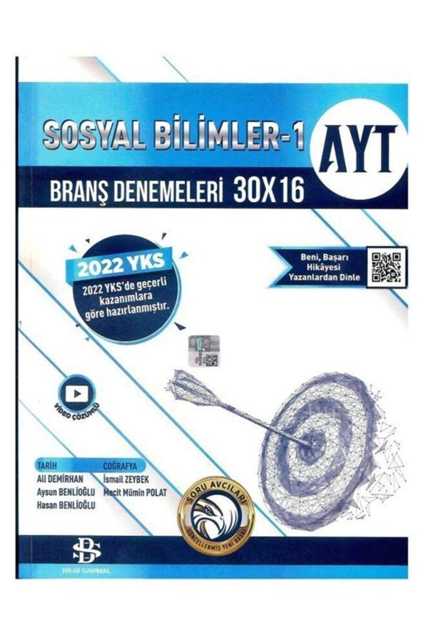 Bilgi Sarmal Ayt Sosyal Bilimler 30 X 16 Branş Deneme - Bilgi Sarmal Yayınları - Image 1
