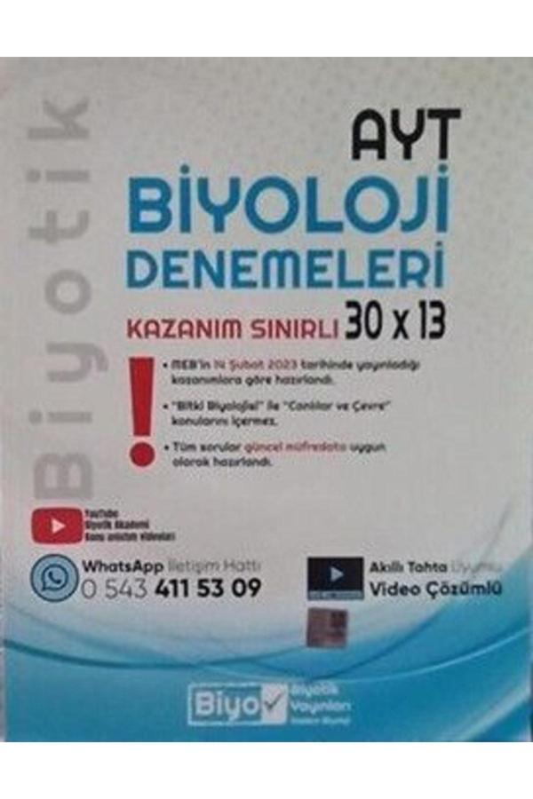 Biyotik Ayt Biyoloji Biyotik Kazanım Sınırlı 30 X 13 Denemeleri 2023 - Biyotik Yayınları - Image 1