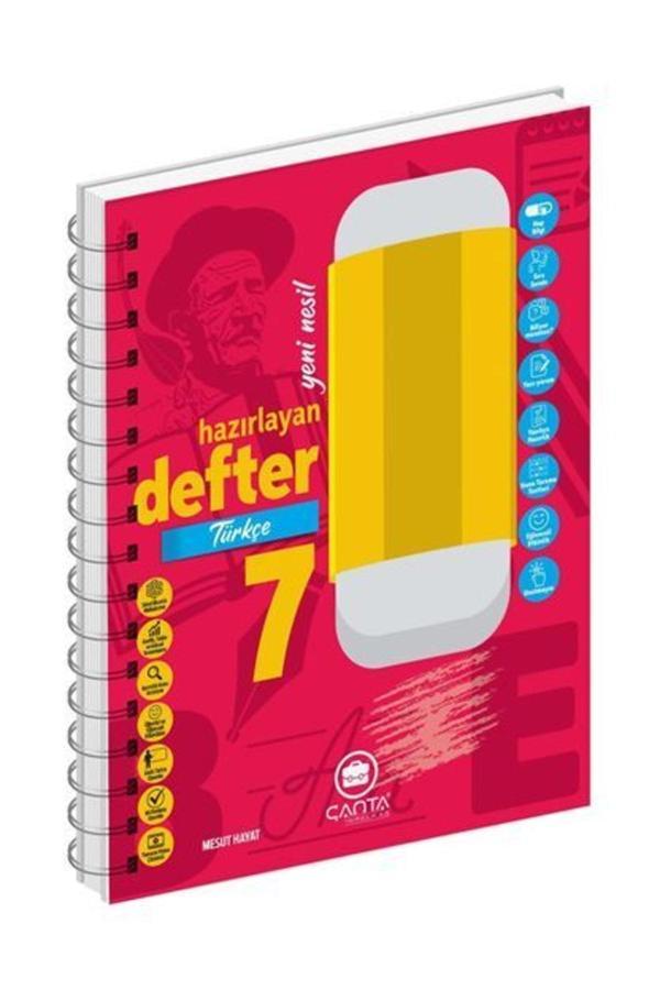 7.Sınıf Defter Türkçe Okula Yardımcı Hazırlayan Defter 2 - Çanta Yayınları - Image 1
