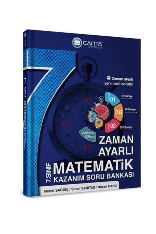 7.Sınıf Matematik Zaman Ayarlı Kazanım Soru Bankas - Çanta Yayınları - Image 1