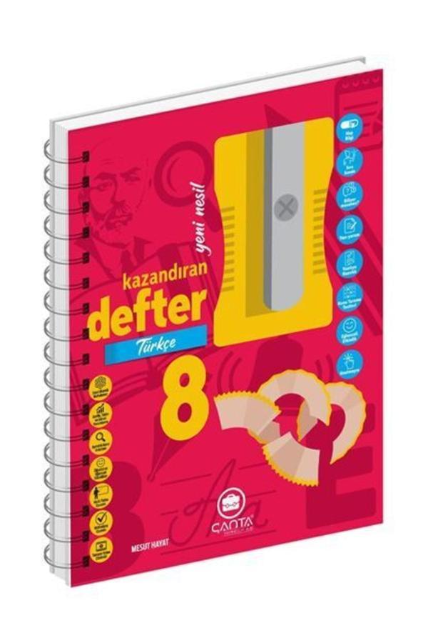 8.Sınıf Defter Türkçe Okula Yardımcı Kazandıran Defter 2 - Çanta Yayınları - Image 1