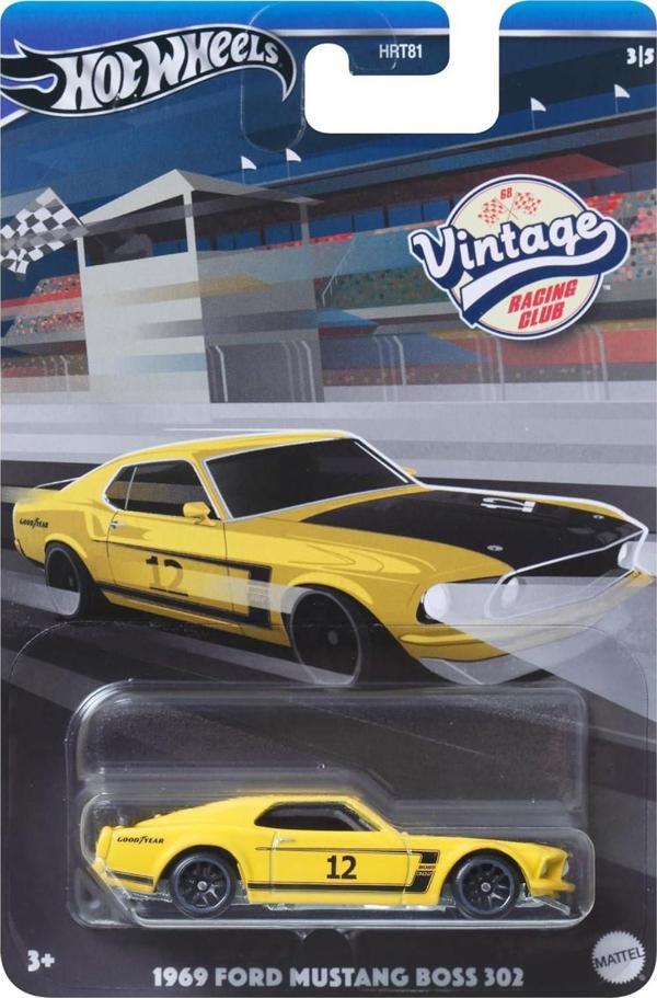 Hot Wheels 1969 Ford Mustang Boss 302 Vi̇ntage Arabalar Özel Seri Hrv08 - Hrt81 - Image 1