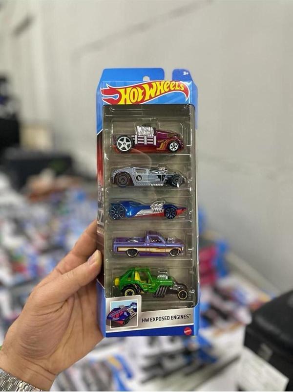 Hot Wheels 5 Li Hw Exposed Engınes Yeni Seri,074299018060Expo - Image 1