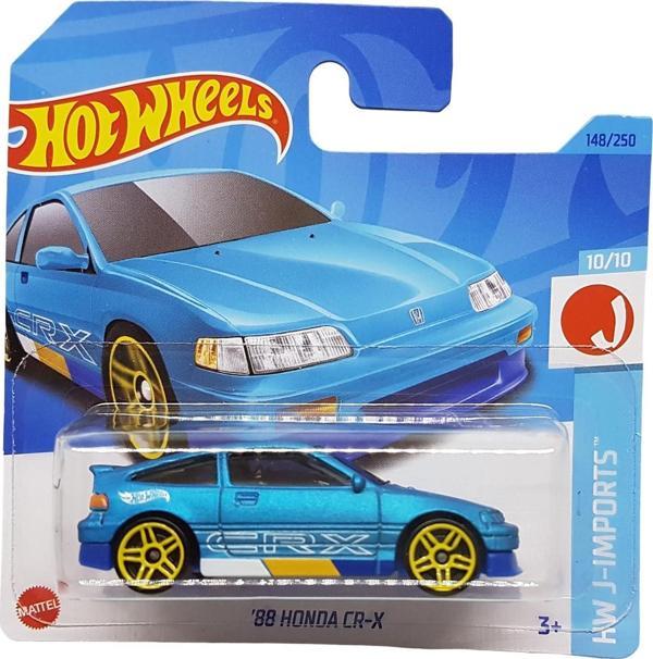 Hot Wheels - ´88 Honda Cr-X - Hw J-Imports 10/10 - Hkk68 - Short Card - Mavi - Mattel 2023 - Image 1