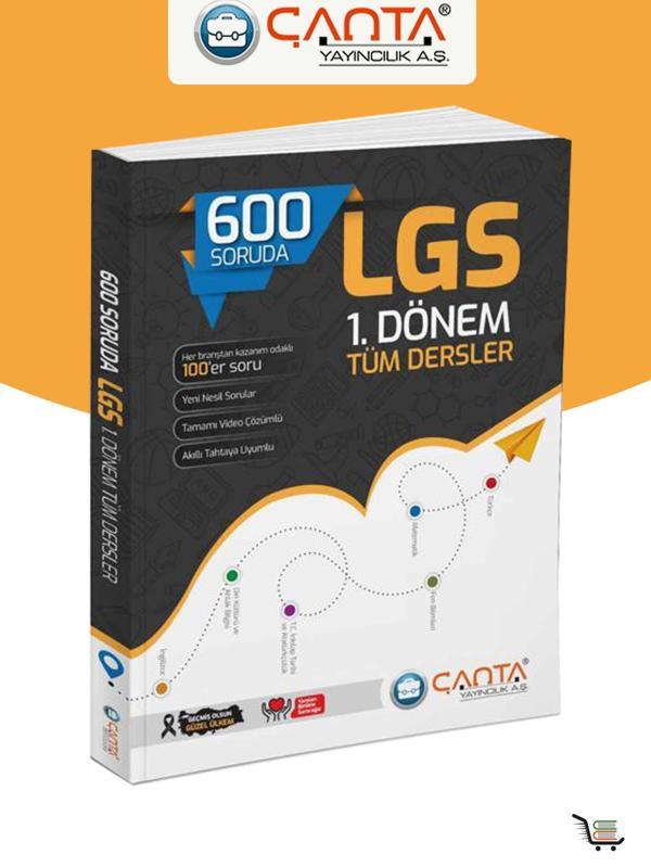 Çanta 600 Soruda 8.sınıf Lgs 1.dönem Tüm Dersler Soru Bankası - Çanta Yayınları - Image 1