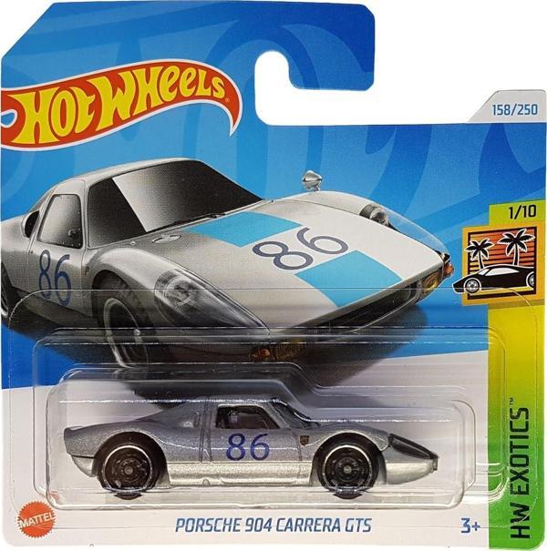 Hot Wheels - Porsche 904 Carrera Gts - Hw Exotics 1/10 - Hry73 - Kısa Kart - Gümüş Metalik - Mattel  - Image 1