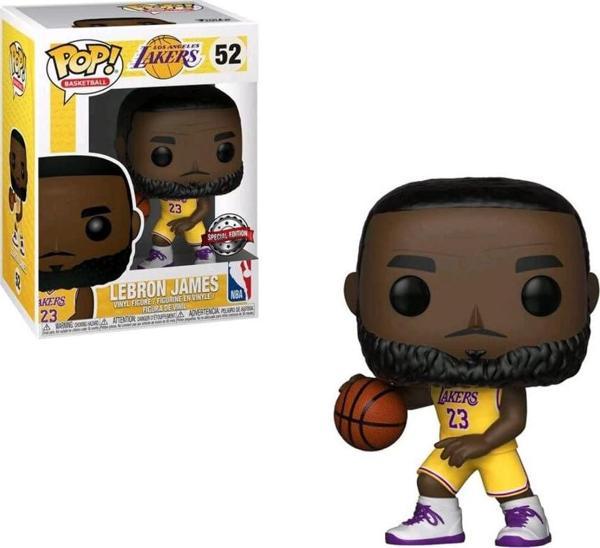 Pop! Funko Basketbol Los Angeles Lakers Lebron James # 52 Vinil Şekil Exclusive" - Image 1