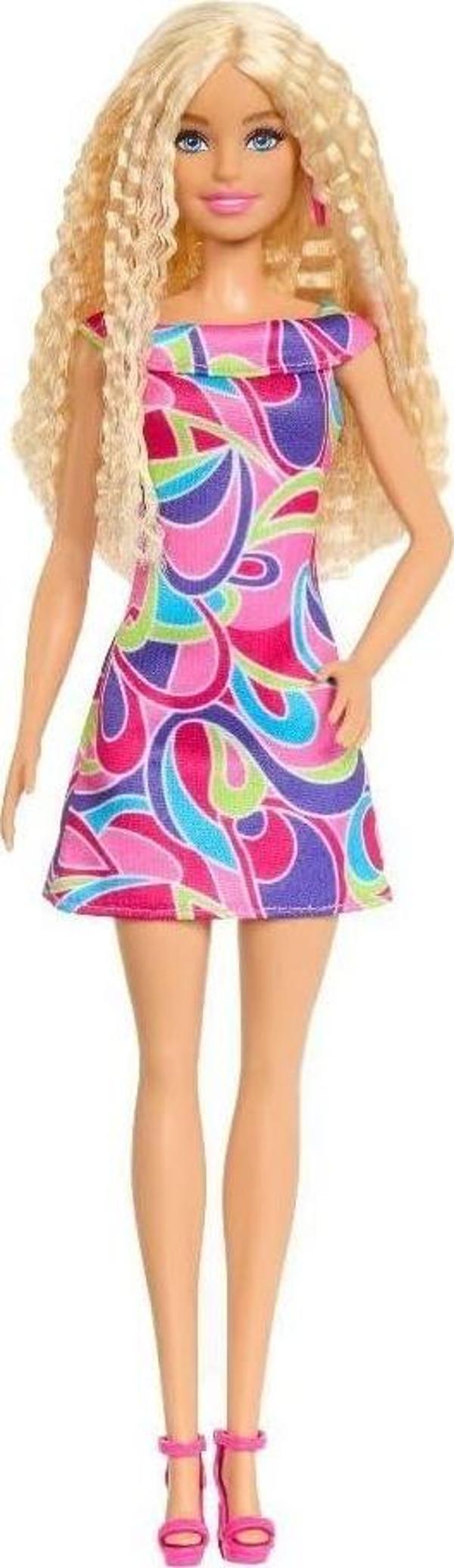 Barbie Fashionistas Doll #223 Sarışın Dalgalı Saçlı, Tamamen Saçtan Esinlenen Elbise Ve Aksesuarlar, - Image 1