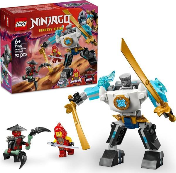 Lego Ninjago Zane’In Savaş Zırhı Mech’I 71827-6 Yaş Ve Üzeri Çocuklar Için 3 Minifigürlü Yaratıcı Oy - Image 1
