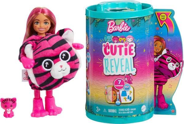 Barbie Cutie Reveal Bebekler Chelsea Tropikal Orman Serisi - Kaplan, 3 Yaş Ve Üzeri, Hkr15 - Image 1
