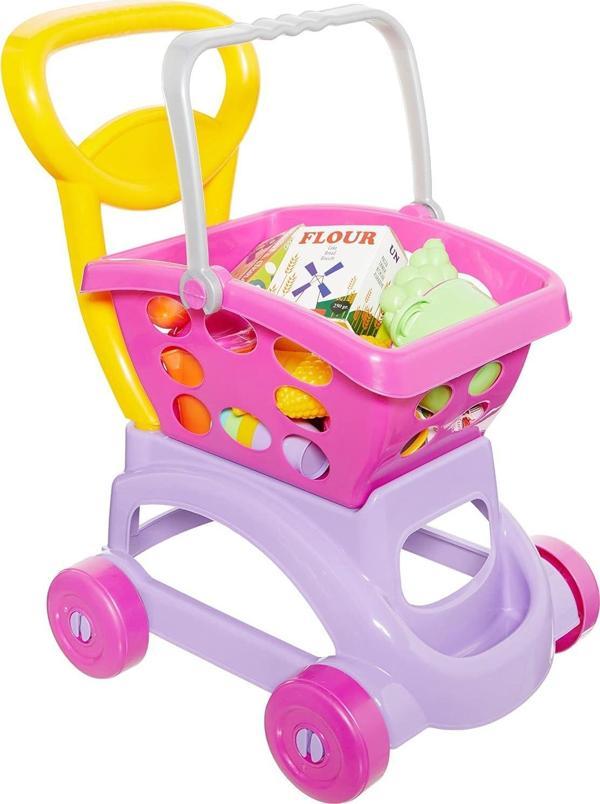 Barbie Sepetli Market Arabası - Image 1