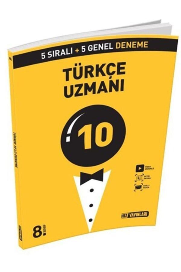 HIZ 8. SNF TÜRKÇE UZMAN DENEME 10 LU - Hız Yayınları - Image 1