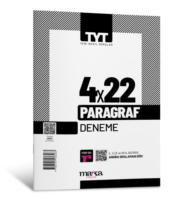 Marka TYT Paragraf 4 Deneme Tamamı Video Çözümlü   - Marka Yayınları - Image 1