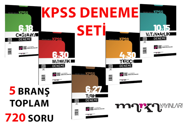 Marka Yayınları KPSS Full Denene Seti 5 Branş - Marka Yayınları - Image 1