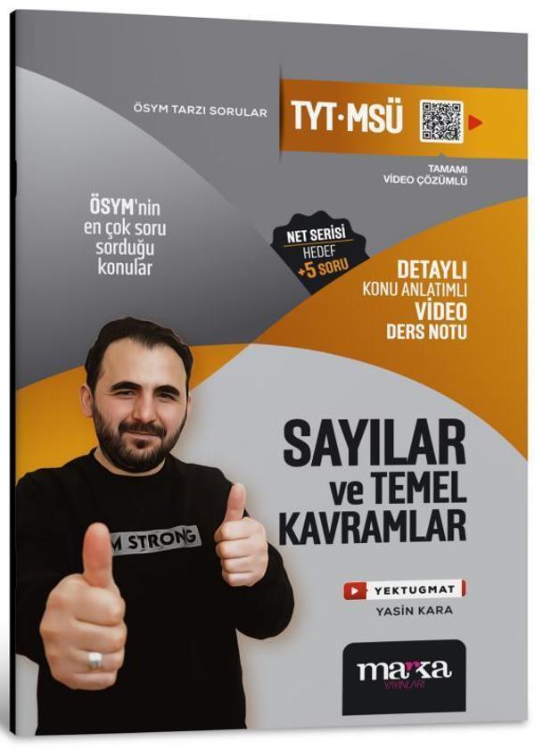 TYT MSÜ Sayılar ve Temel Kavramlar Konu Anlatımlı Video Ders Notu - Marka Yayınları - Image 1