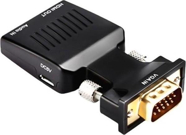AUDIO ÇIKIŞLI VGA TO HDMI ÇEVİRİCİ ADAPTÖR 1080HD  GO50609937660 - Image 1