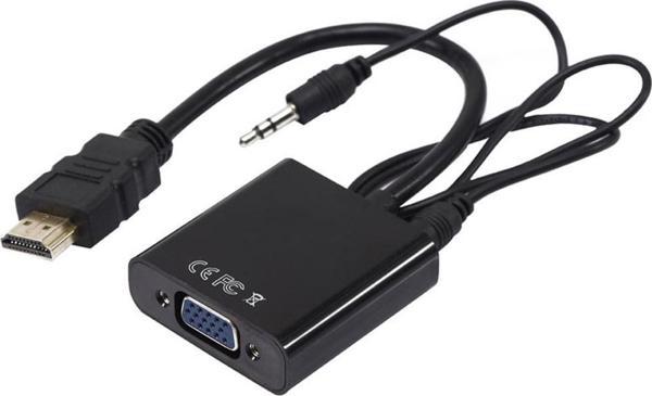 HDMI TO VGA ÇEVİRİCİ ADAPTÖR SES ÇIKIŞLI KUTULU  GO50607457520 - Image 1