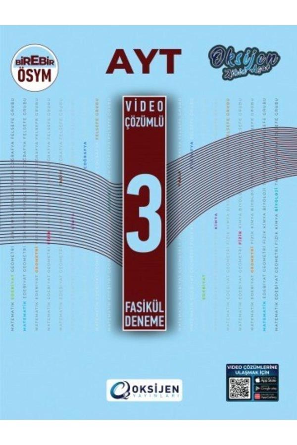 OKSİJEN AYT 3 LÜ FASİKÜL DENEME - Oksijen Yayınları - Eğitim - Image 1