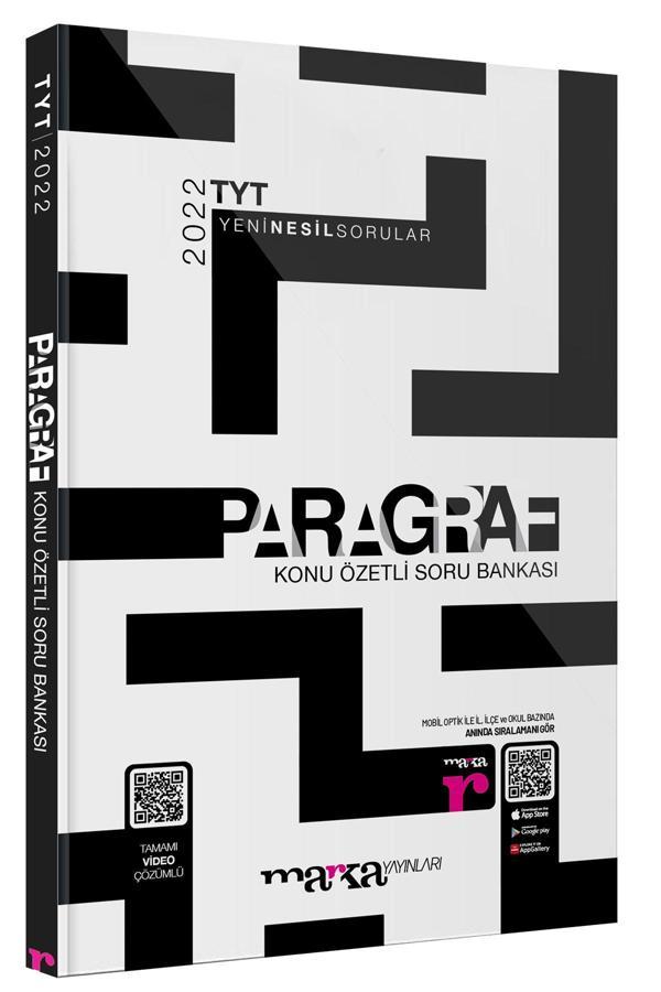 2022 TYT Paragraf Konu Özetli Yeni Nesil Soru Bankası  - Marka Yayınları - Image 1
