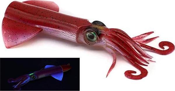 JLC Xipi Evo Yedek Gövde 17cm 53gr #01 Red Glow Silikon Kalamar - Image 1
